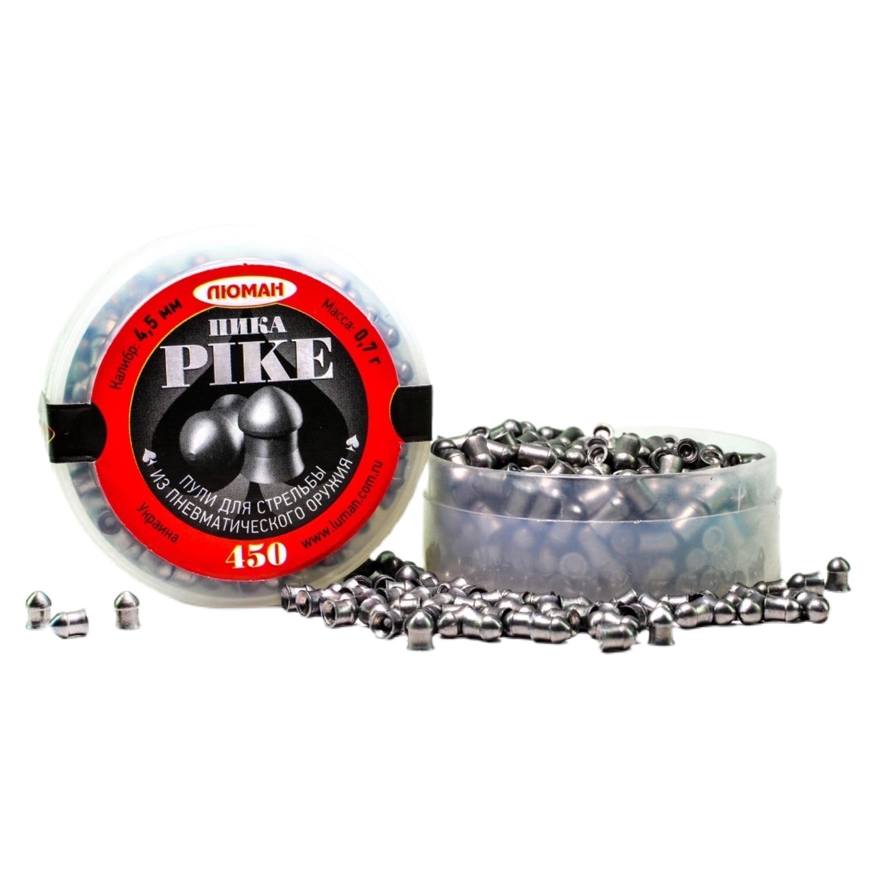 Пули Люман Pike, калибр 4,5 мм., вес 0,7 г., 450 шт