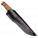 Нож Delta 420НС SW (StoneWash, кожаный чехол, дерево)