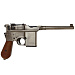 Пистолет страйкбольный (WE) Mauser 712, SILVER, металл, короткий магазин, WE-712-SV