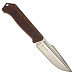 Нож Baikal D2 SW WH LS (StoneWash, рукоять орех, кожаные ножны)