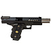 Страйкбольный пистолет (WE) M1911 Hi-Capa 5.1, металл, перфорированный кожух, WE-H002
