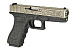 Пистолет страйкбольный (WE) Glock-17 gen3, металл слайд, под бронзу с гравировкой WE-G001BOX-IV