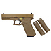 Пистолет страйкбольный (WE) Glock-17 gen5, WE-G001VB-TAN