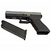 Пистолет страйкбольный (WE) Glock-17 gen3, металл слайд, хромированный, WE-G001A-SV
