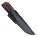 Нож Baikal D2 SW WH LS (StoneWash, рукоять орех, кожаные ножны)