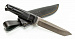 Нож Kizlyar Supreme Aggressor 420HC Lite S+SW (Сатин+SW, Черная рукоять, Кожаные ножны)