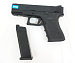 Пистолет страйкбольный (WE) Glock-23 gen3, металл слайд, автомат, WE-G004A-BK
