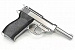 Пистолет страйкбольный (WE) WALTHER P38 GBB хром, металл, WE-P010LBOX-SV / GP124SB