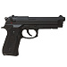 Пистолет страйкбольный (KJW) M9 A1 GBB, черный, металл, HU, рельса, модель - M9A1.GAS Black