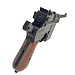 Пистолет страйкбольный (WE) Mauser 712, металл, длинный магазин, WE-712-BK-SP
