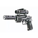 Пневматический пистолет Umarex Beretta M92 FS (глушитель, коллиматор, чёрный с накладками)