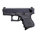 Пистолет страйкбольный (WE) Glock-26 gen3, металл слайд, автомат, WE-G005A-BK